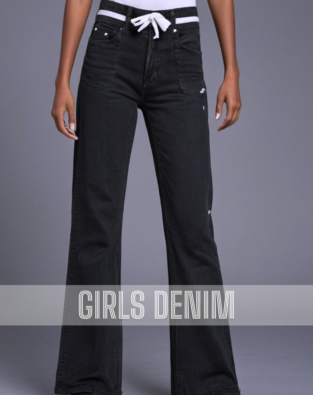 Black And White Neutral Minimalistic Clothing Sale Instagram Post (Instagram Post) denimmmm